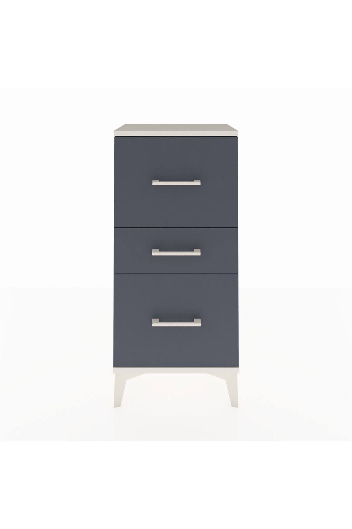 Arges Komodin 3 Çekmeceli 44x30x96 - S09M013V2A