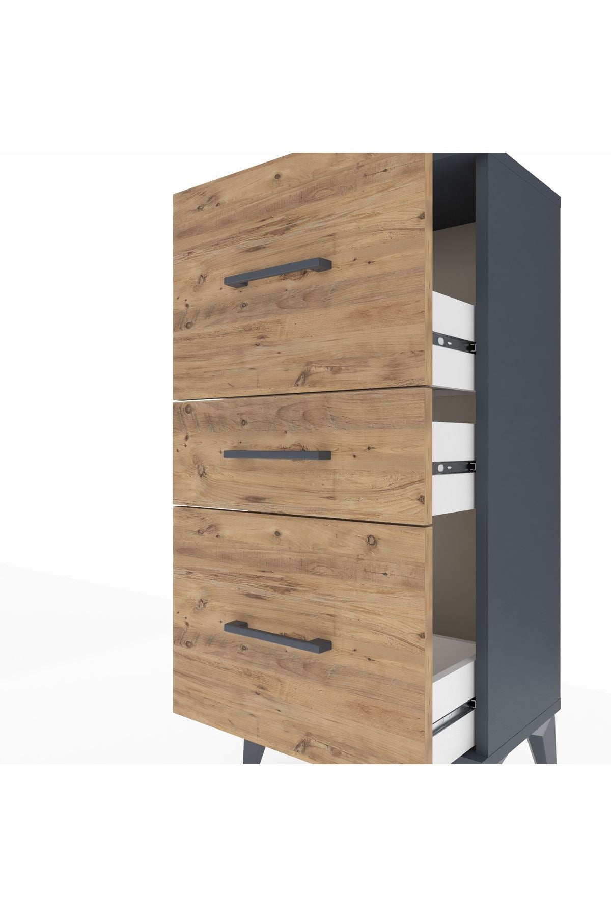 Arges Komodin 3 Çekmeceli 44x30x96 - S09M013V6A