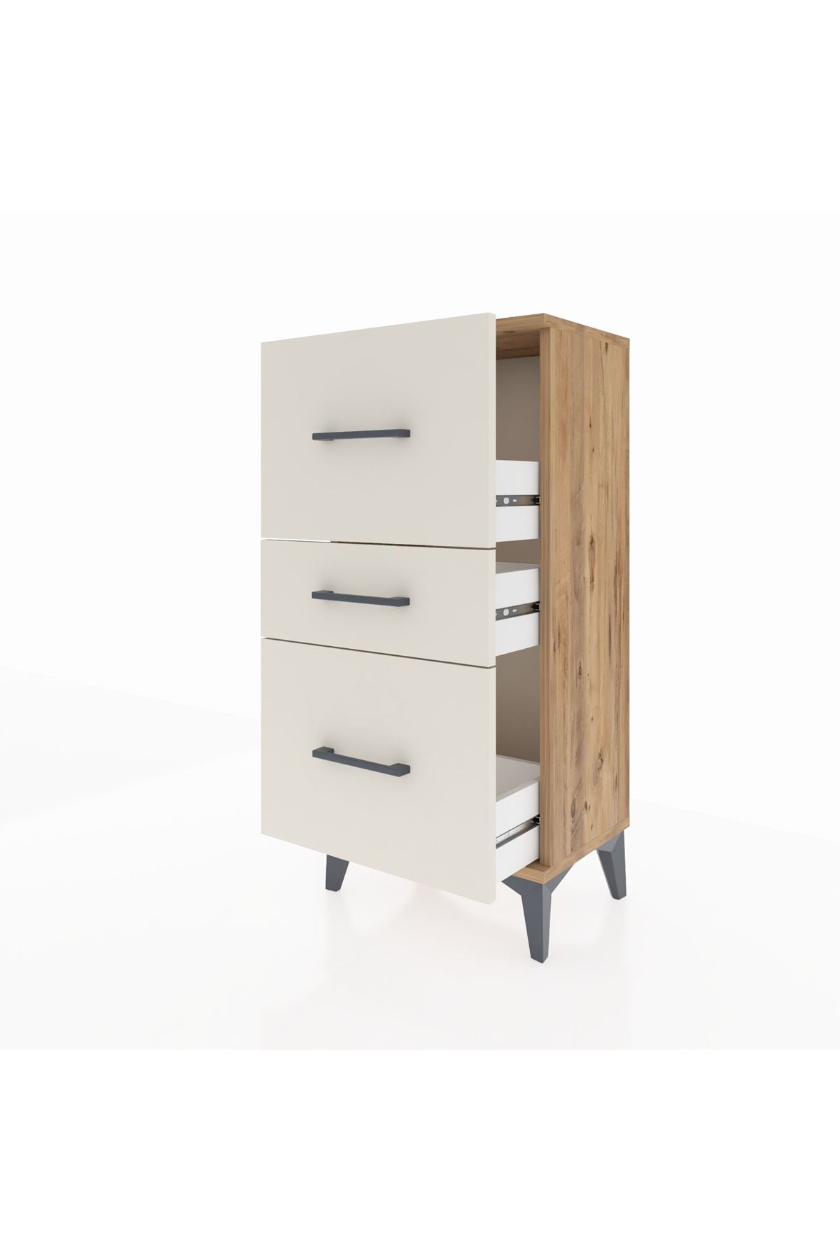 Arges Komodin 3 Çekmeceli 44x30x96 - S09M013V7A