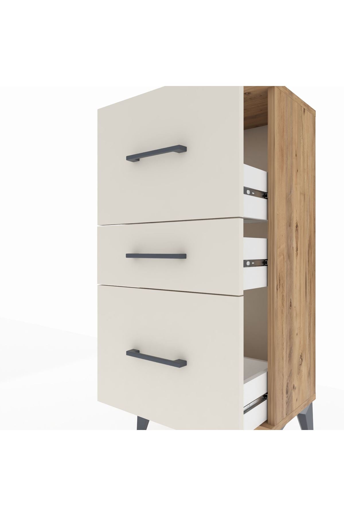 Arges Komodin 3 Çekmeceli 44x30x96 - S09M013V7A