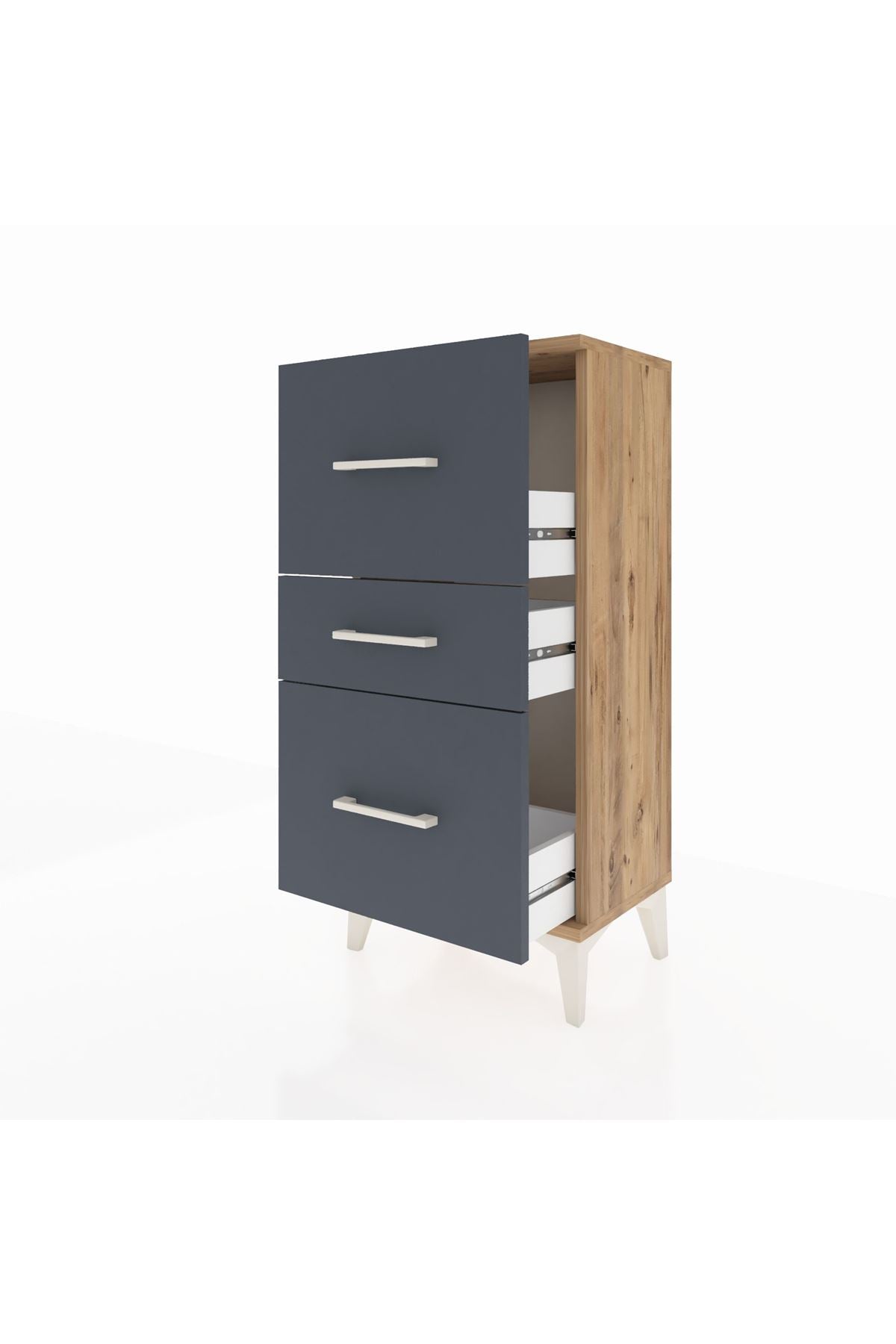 Arges Komodin 3 Çekmeceli 44x30x96 - S09M013V8A