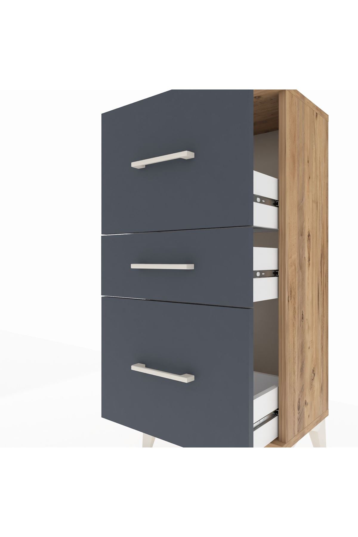 Arges Komodin 3 Çekmeceli 44x30x96 - S09M013V8A