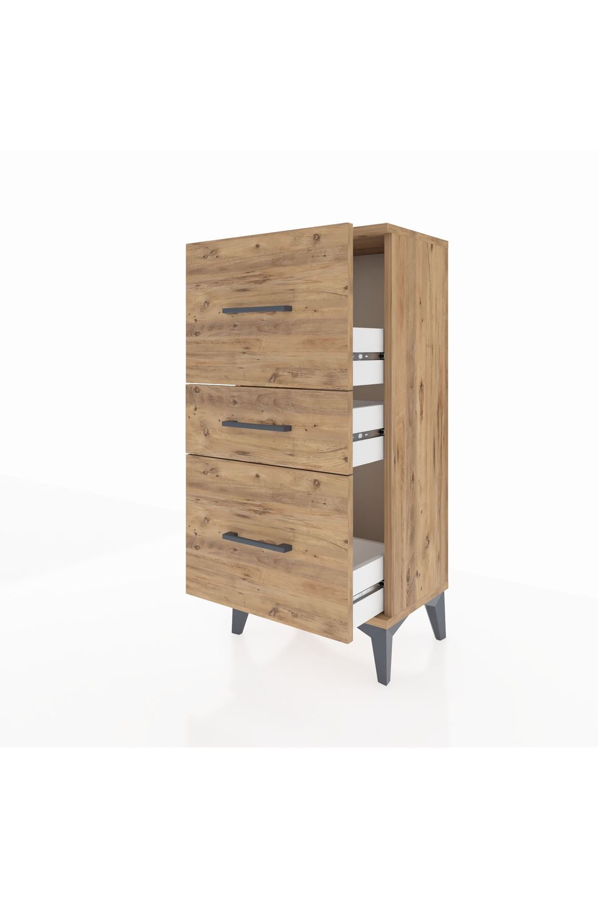 Arges Komodin 3 Çekmeceli 44x30x96 - S09M013V9A