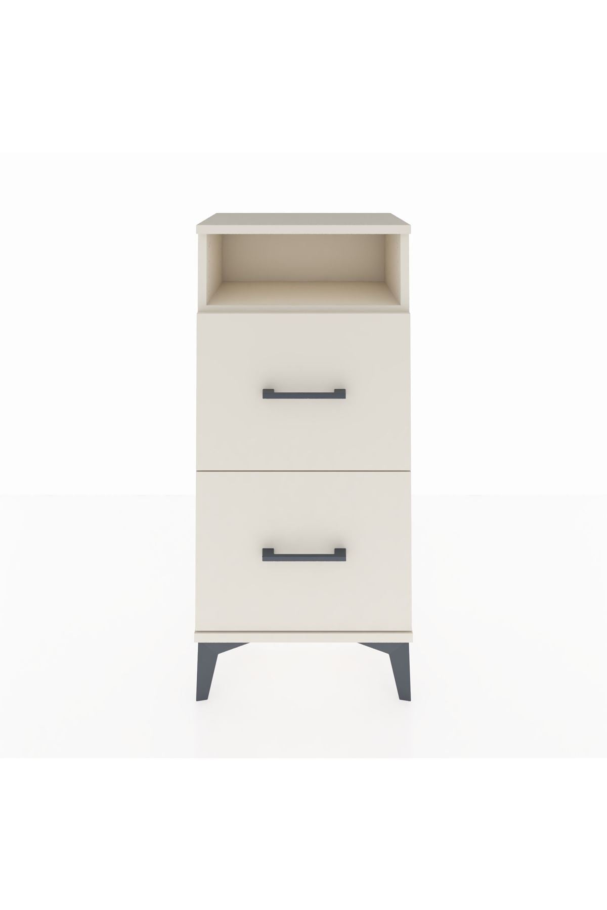 Arges Komodin Tek Raflı 2 Çekmeceli 44x30x96 - S09M014V1A