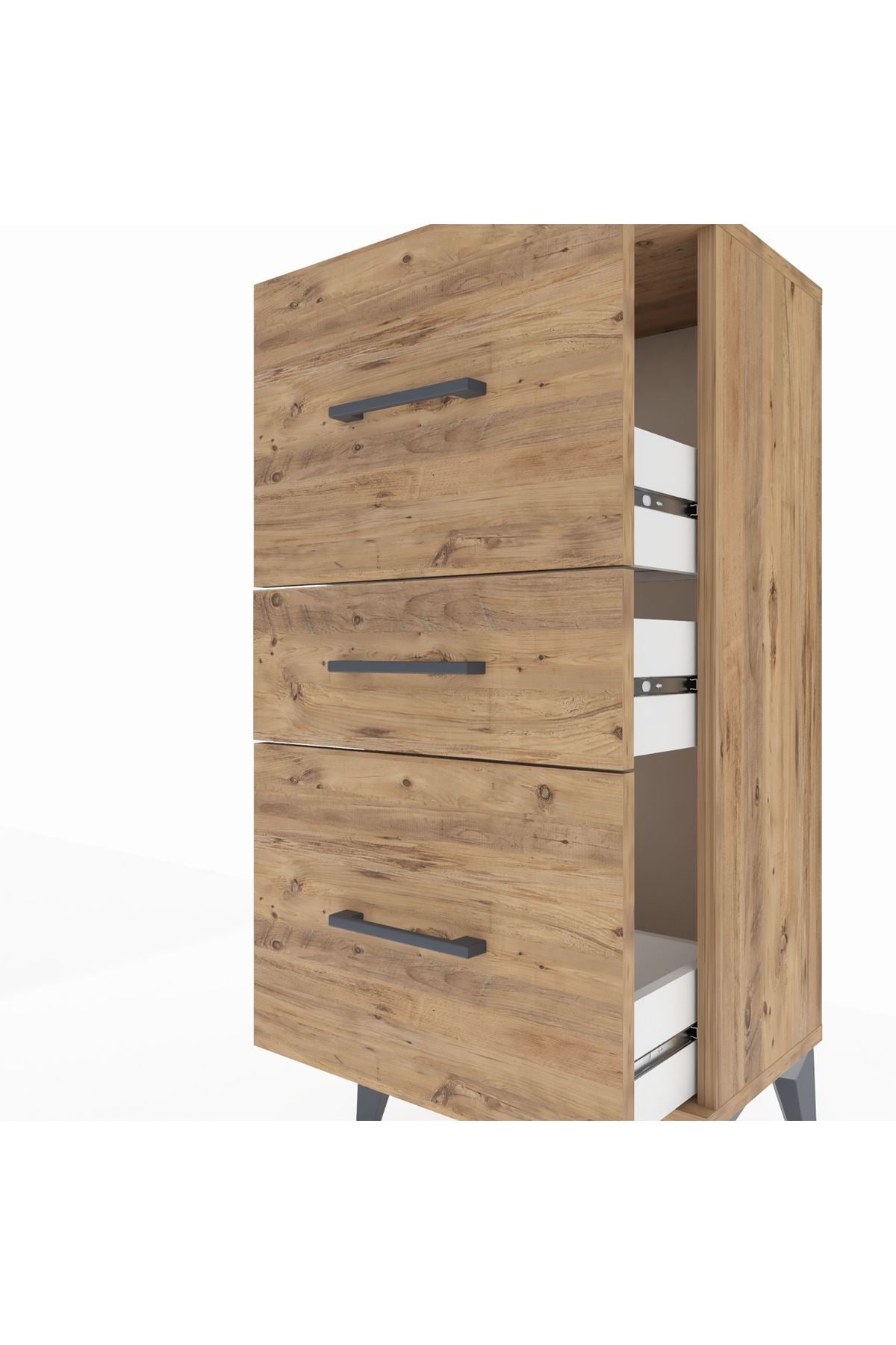 Arges Komodin 3 Çekmeceli 44x30x96 - S09M013V9A