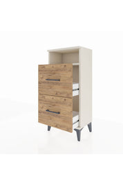 Arges Komodin Tek Raflı 2 Çekmeceli 44x30x96 - S09M014V3A