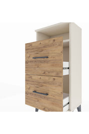 Arges Komodin Tek Raflı 2 Çekmeceli 44x30x96 - S09M014V3A