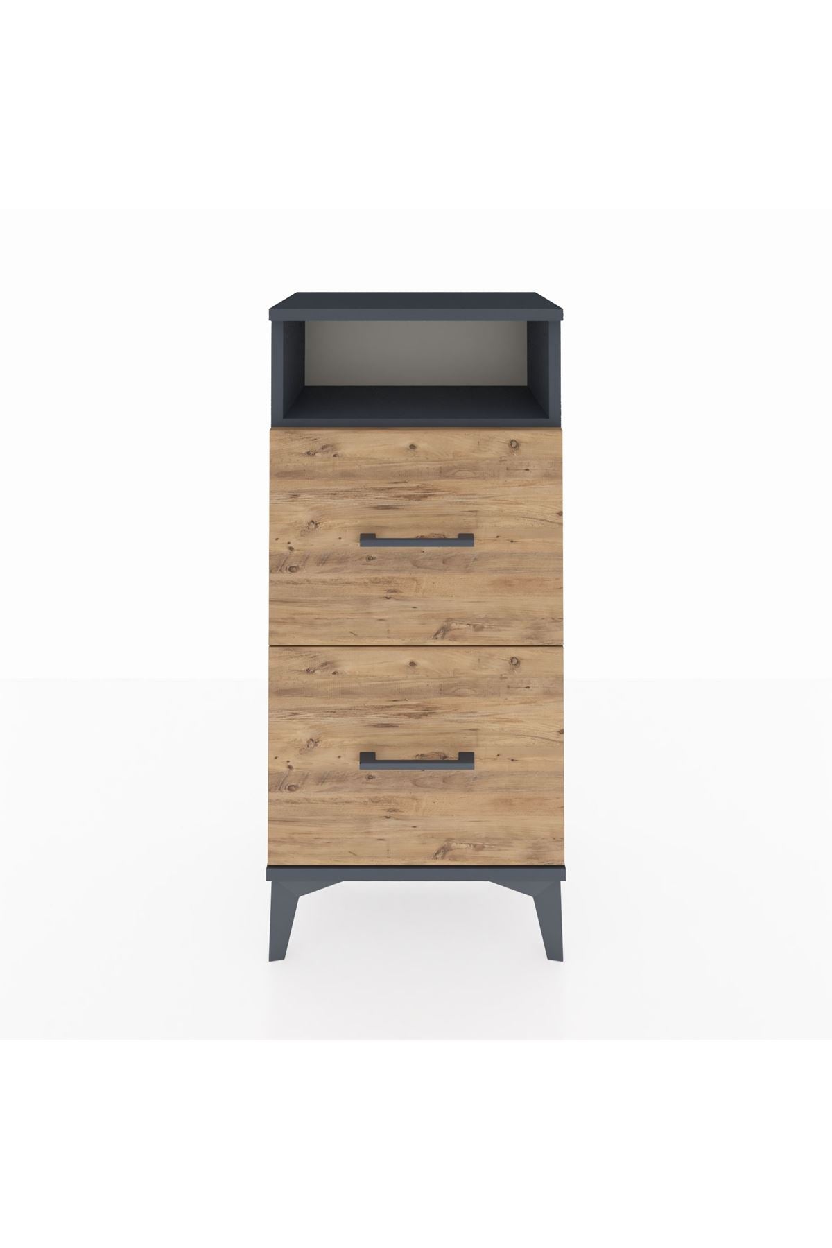 Arges Komodin Tek Raflı 2 Çekmeceli 44x30x96 - S09M014V6A