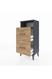 Arges Komodin Tek Raflı 2 Çekmeceli 44x30x96 - S09M014V6A