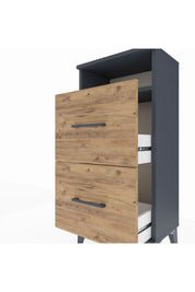 Arges Komodin Tek Raflı 2 Çekmeceli 44x30x96 - S09M014V6A