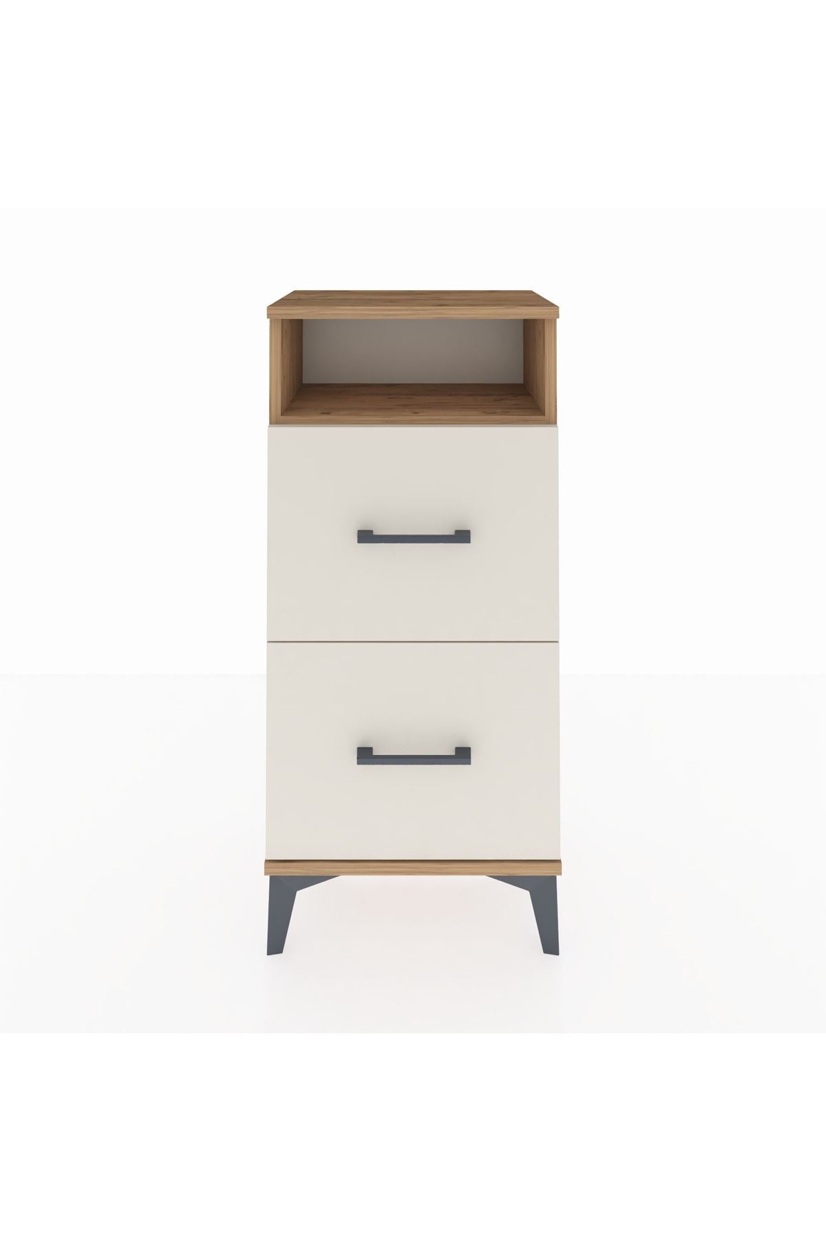 Arges Komodin Tek Raflı 2 Çekmeceli 44x30x96 - S09M014V7A