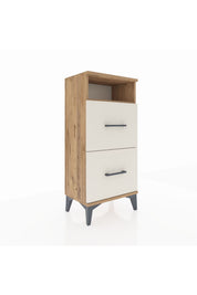 Arges Komodin Tek Raflı 2 Çekmeceli 44x30x96 - S09M014V7A