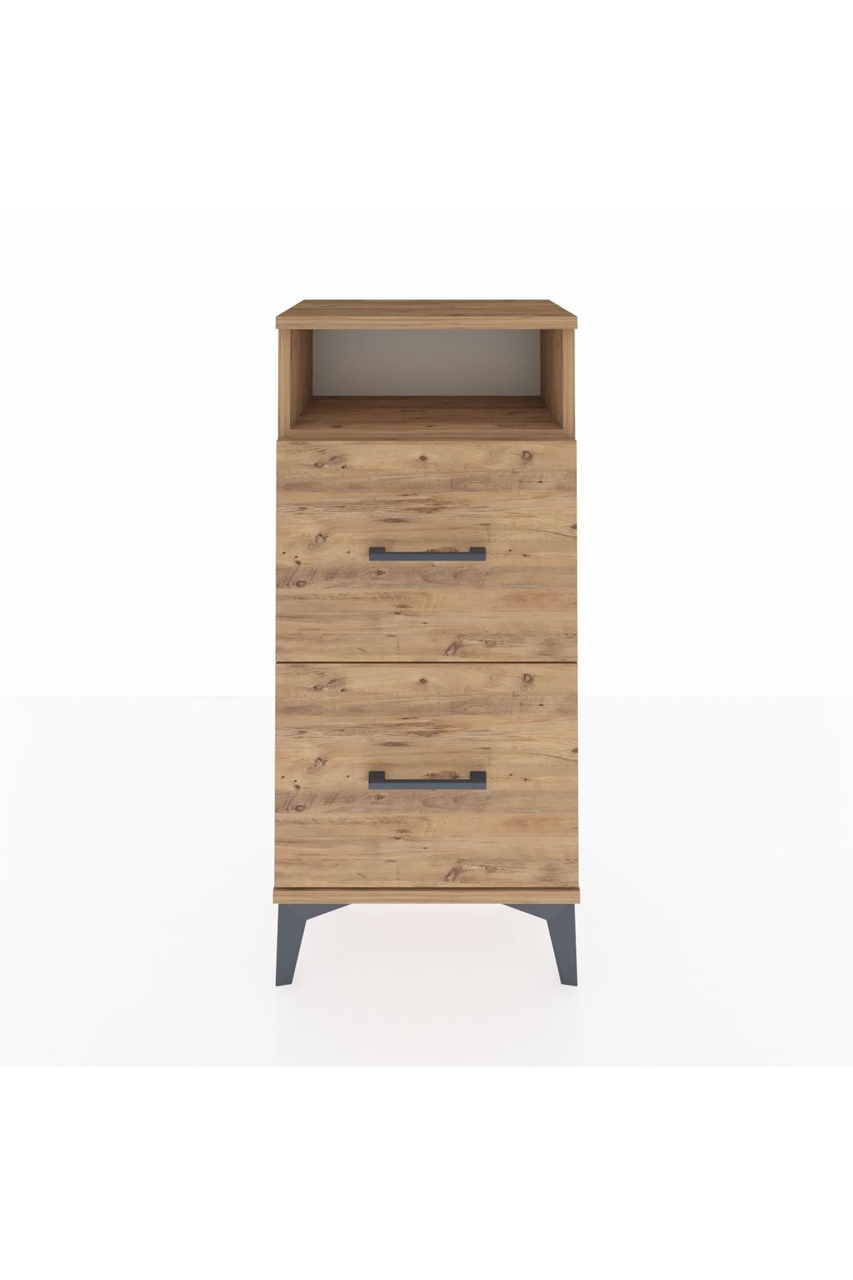 Arges Komodin Tek Raflı 2 Çekmeceli 44x30x96 - S09M014V9A