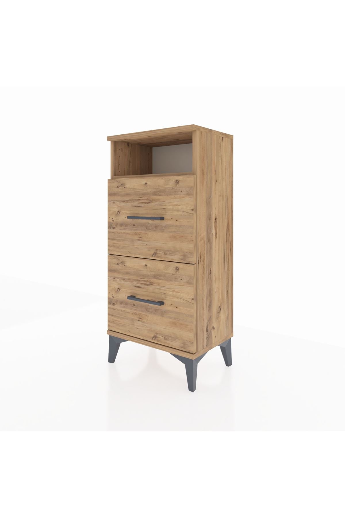 Arges Komodin Tek Raflı 2 Çekmeceli 44x30x96 - S09M014V9A