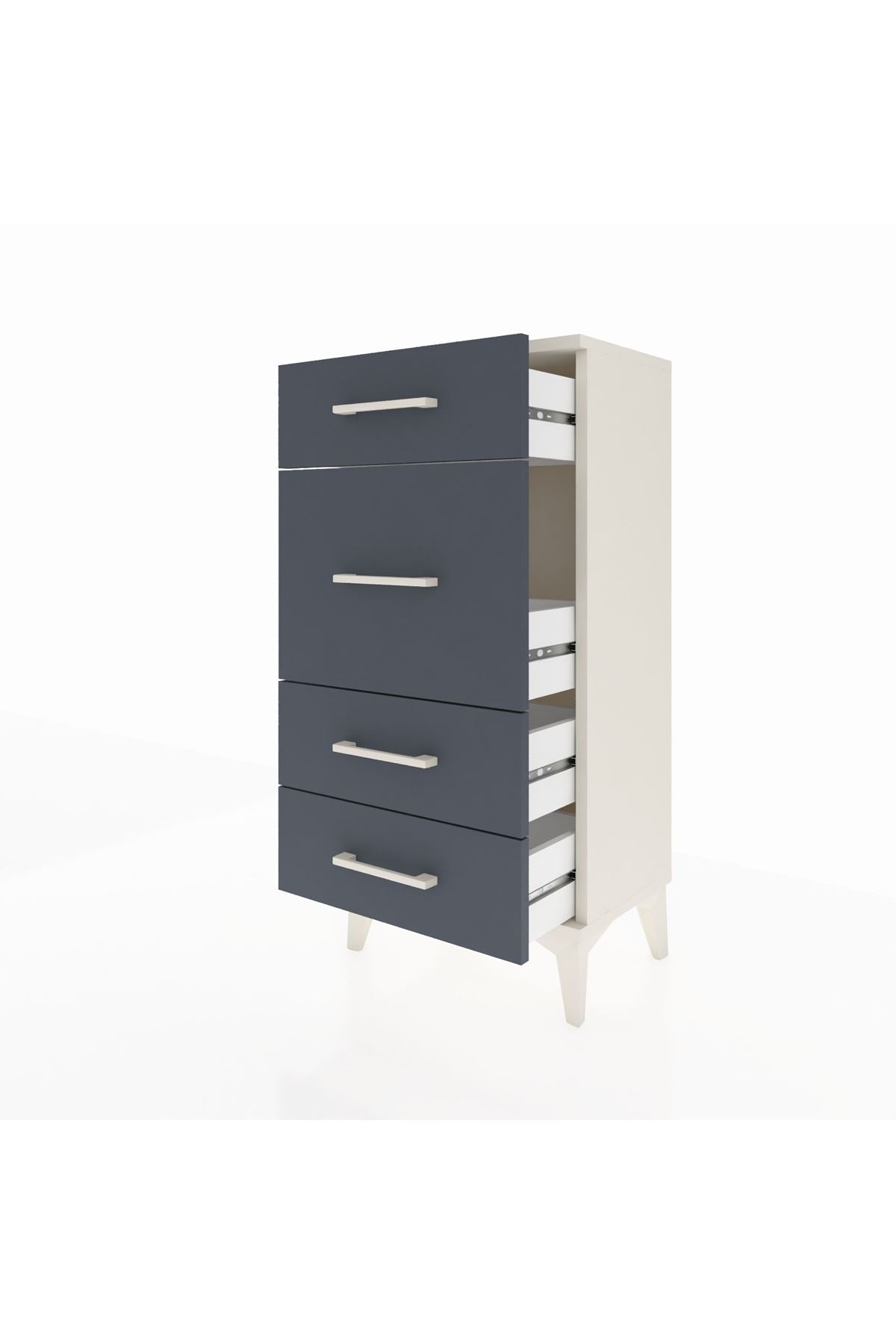 Arges Komodin 4 Çekmeceli 44x30x96 - S09M015V2A