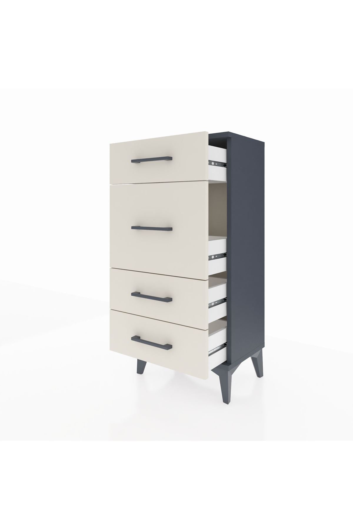 Arges Komodin 4 Çekmeceli 44x30x96 - S09M015V4A