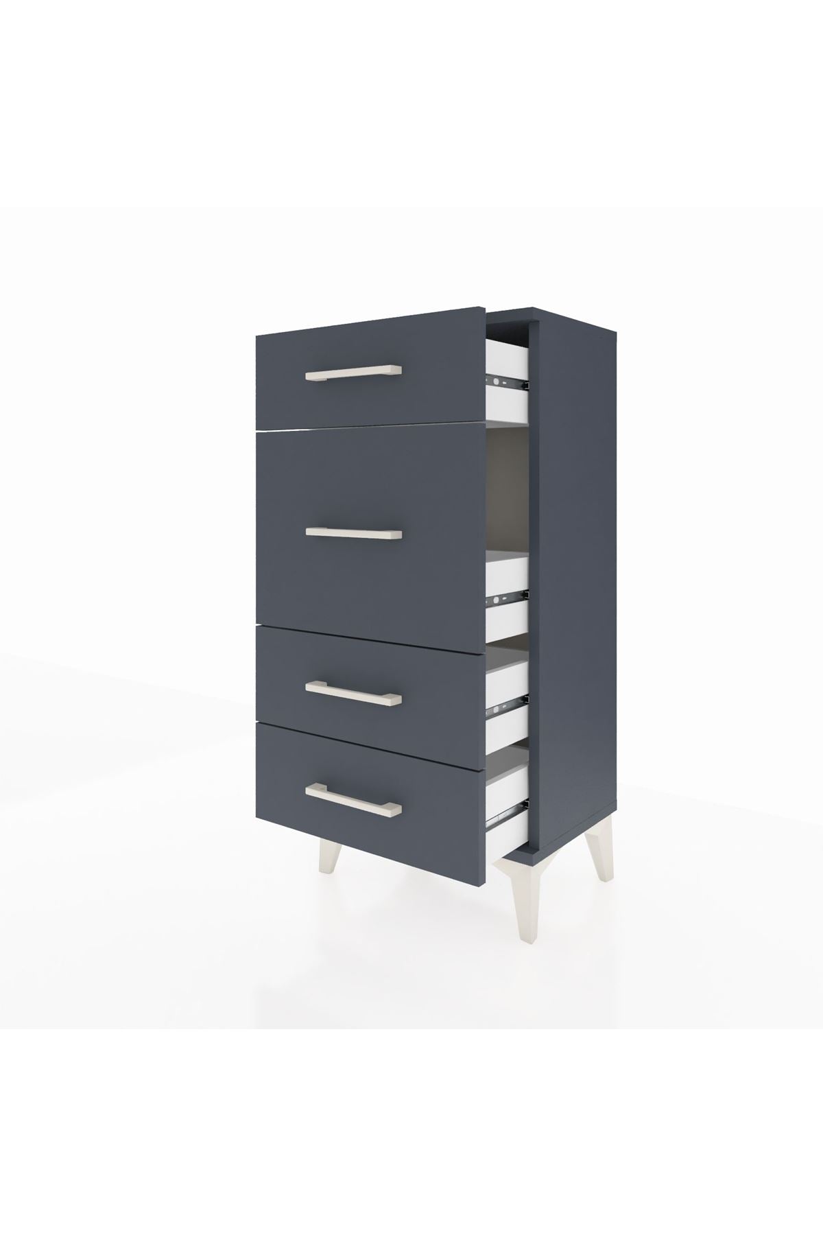 Arges Komodin 4 Çekmeceli 44x30x96 - S09M015V5A