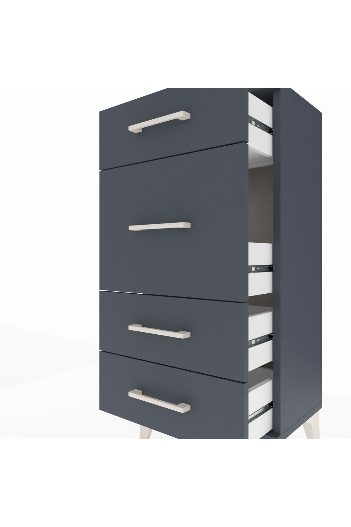 Arges Komodin 4 Çekmeceli 44x30x96 - S09M015V5A