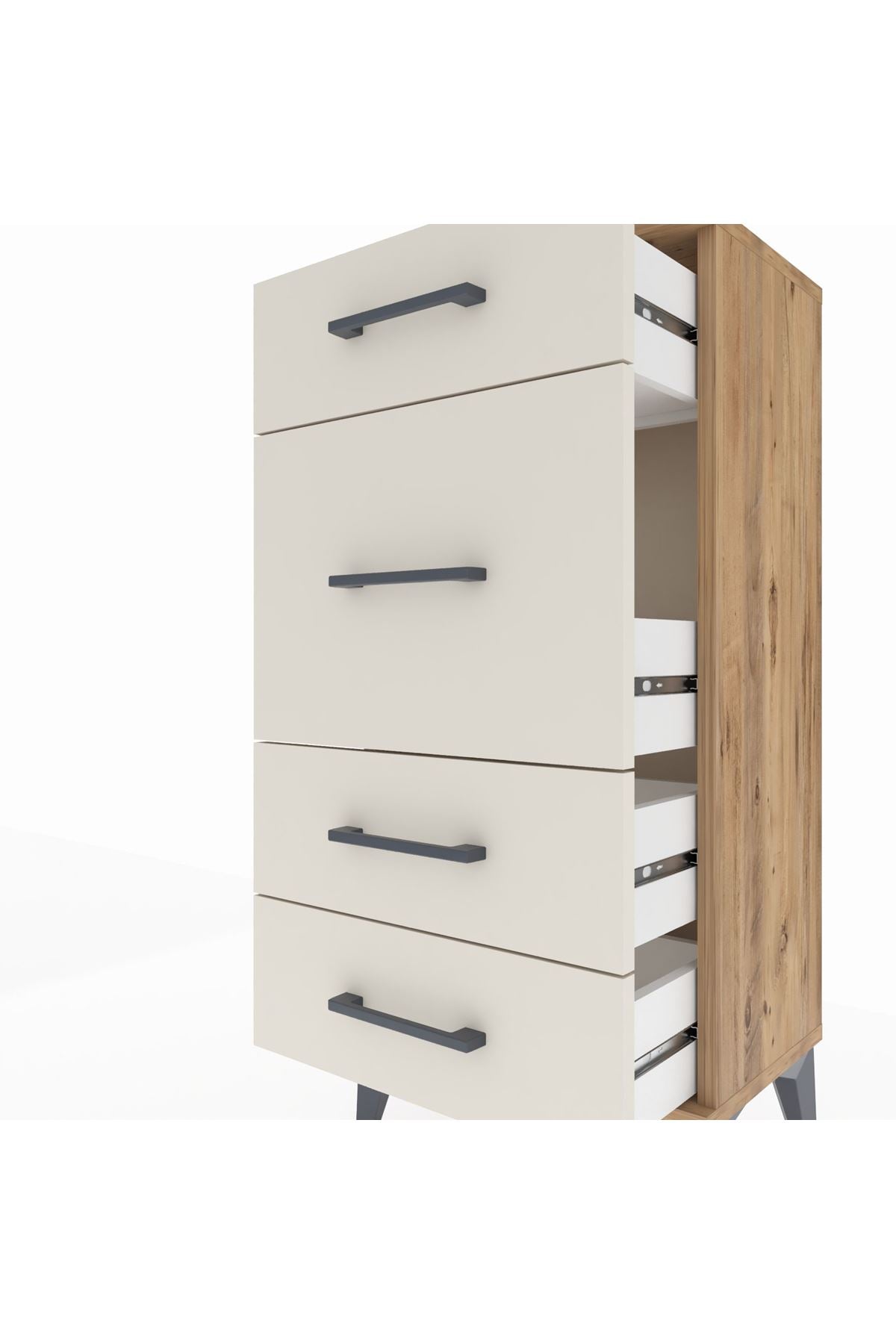 Arges Komodin 4 Çekmeceli 44x30x96 - S09M015V7A
