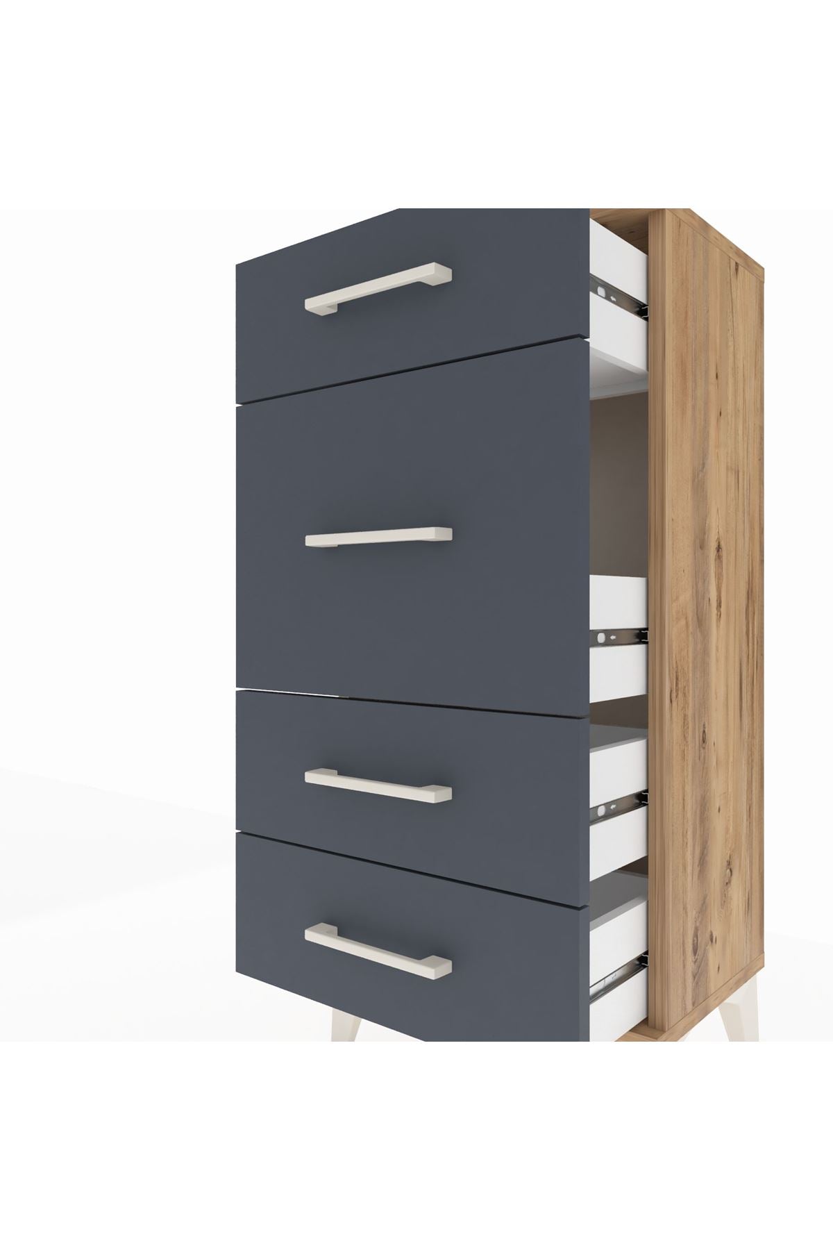 Arges Komodin 4 Çekmeceli 44x30x96 - S09M015V8A