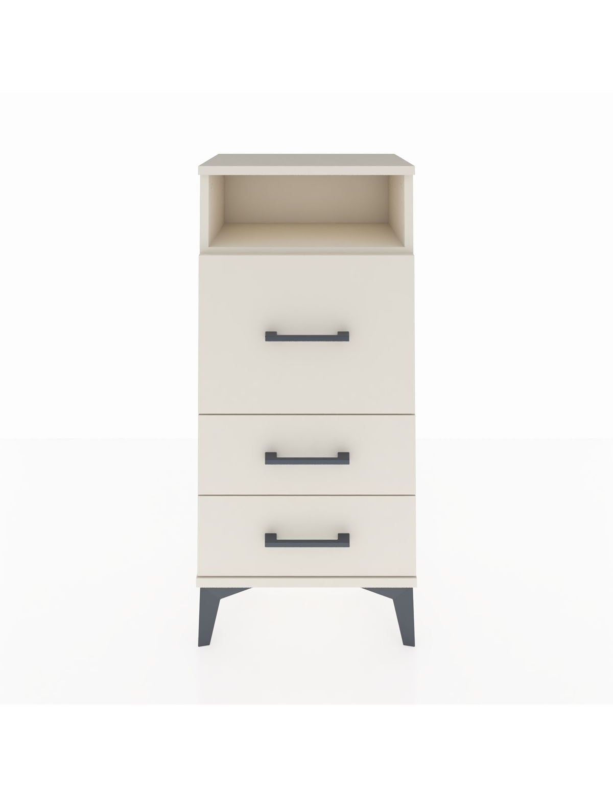 Arges Komodin Tek Raflı 3 Çekmeceli 44x30x96 - S09M016V1A