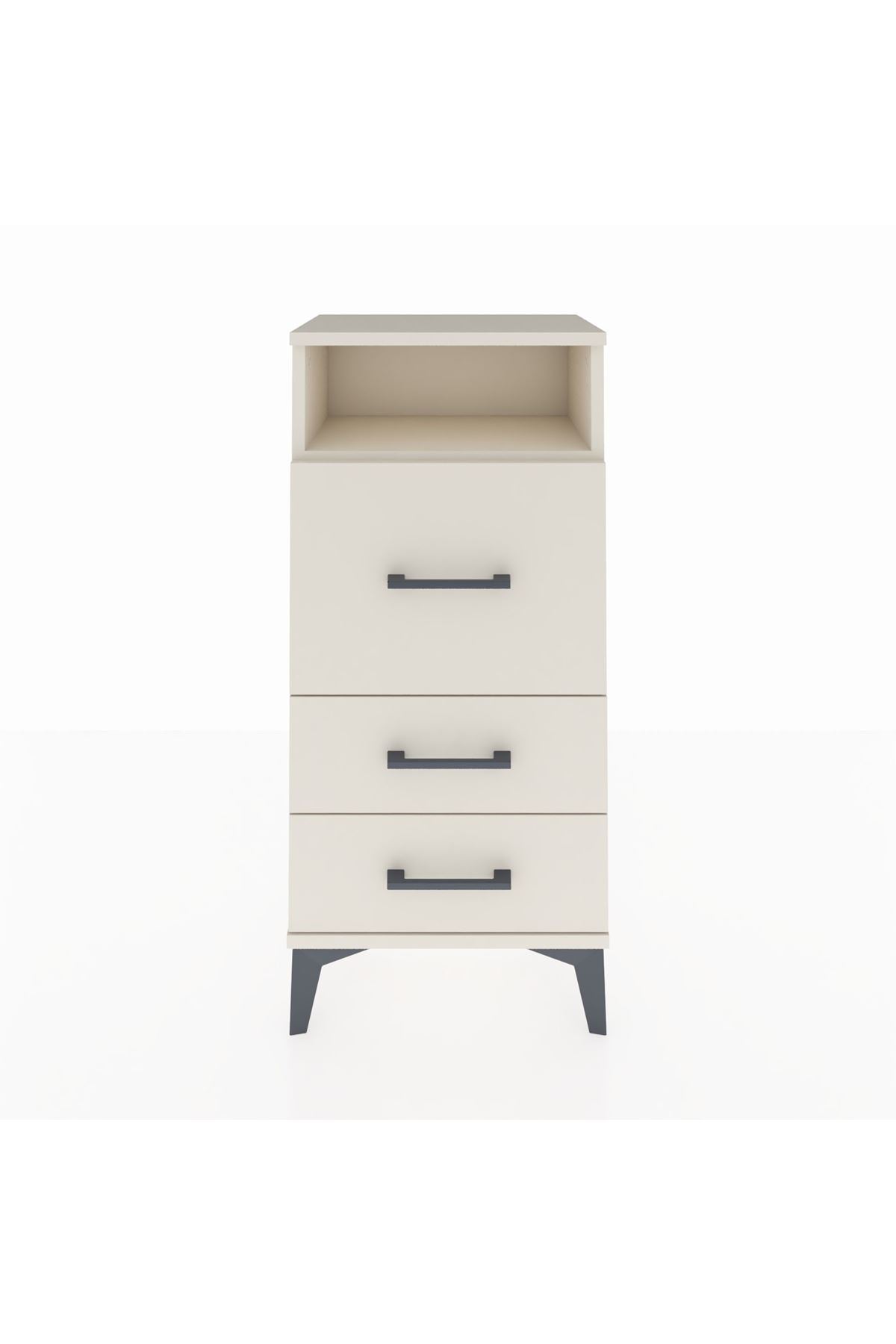 Arges Komodin Tek Raflı 3 Çekmeceli 44x30x96 - S09M016V1A