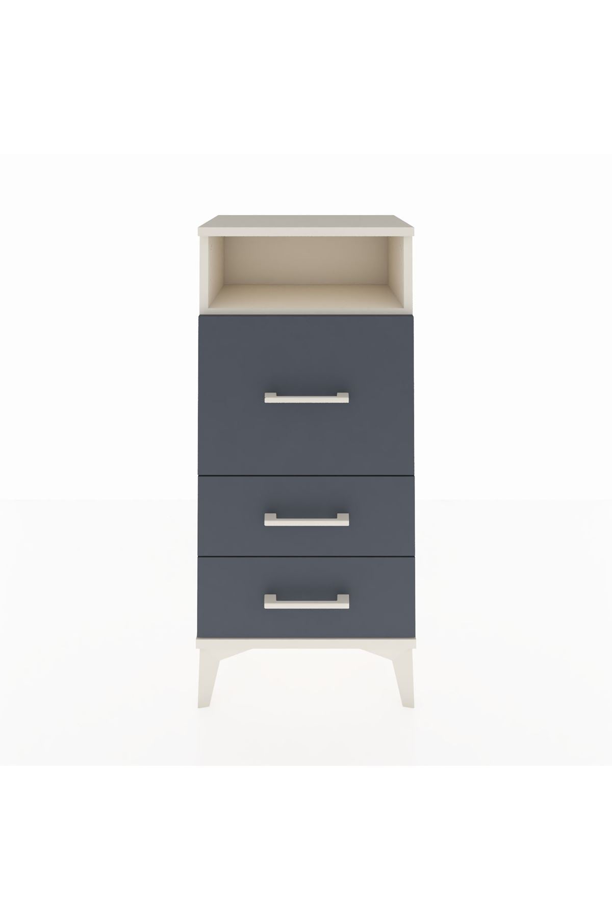 Arges Komodin Tek Raflı 3 Çekmeceli 44x30x96 - S09M016V2A