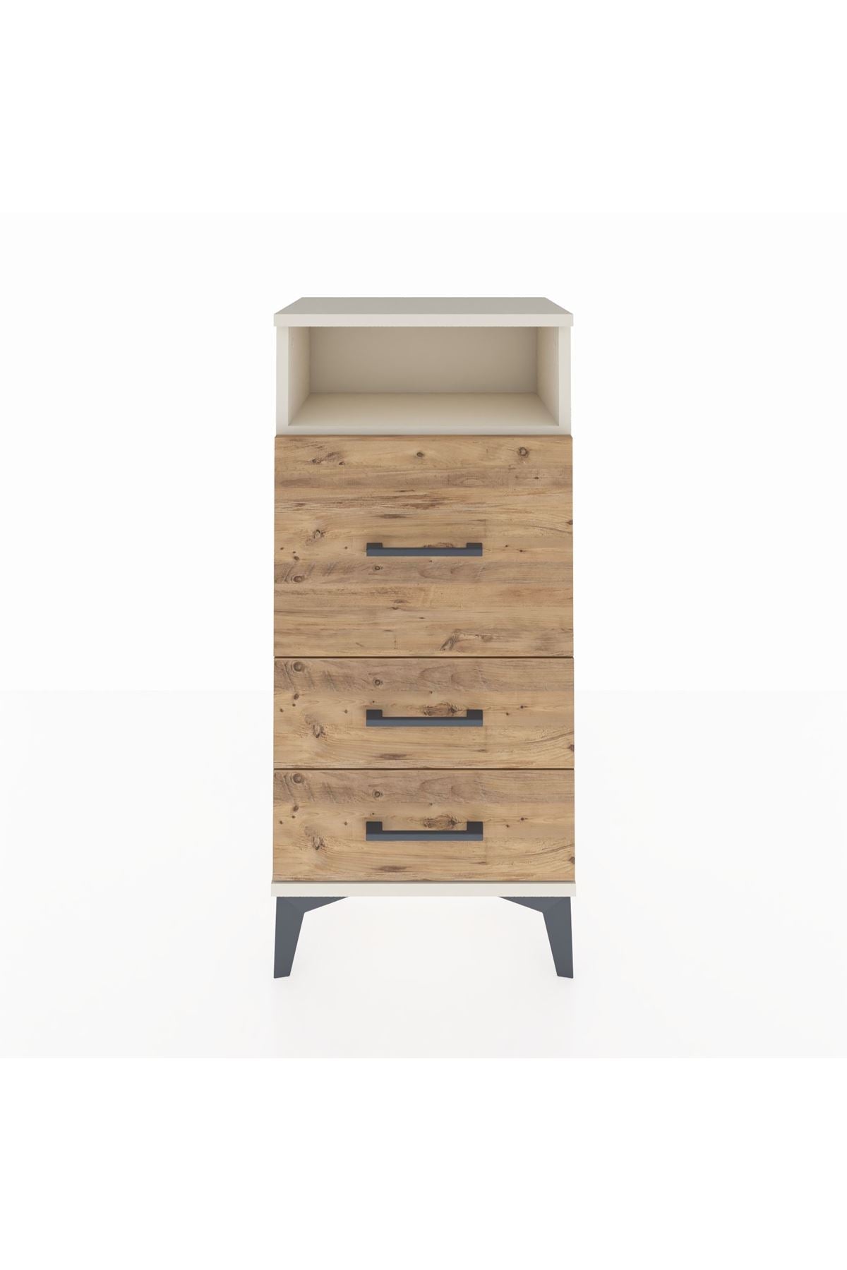 Arges Komodin Tek Raflı 3 Çekmeceli 44x30x96 - S09M016V3A