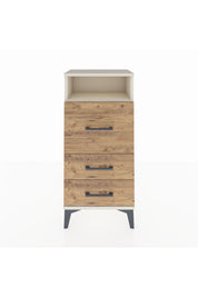 Arges Komodin Tek Raflı 3 Çekmeceli 44x30x96 - S09M016V3A