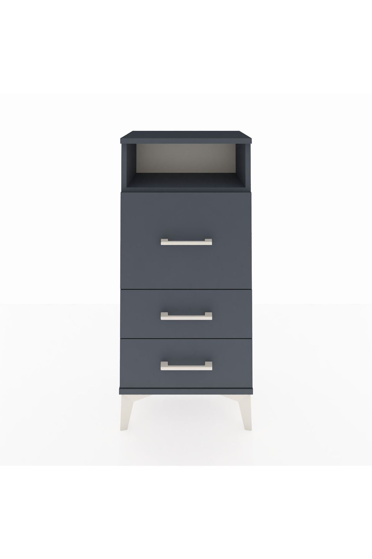 Arges Komodin Tek Raflı 3 Çekmeceli 44x30x96 - S09M016V5A