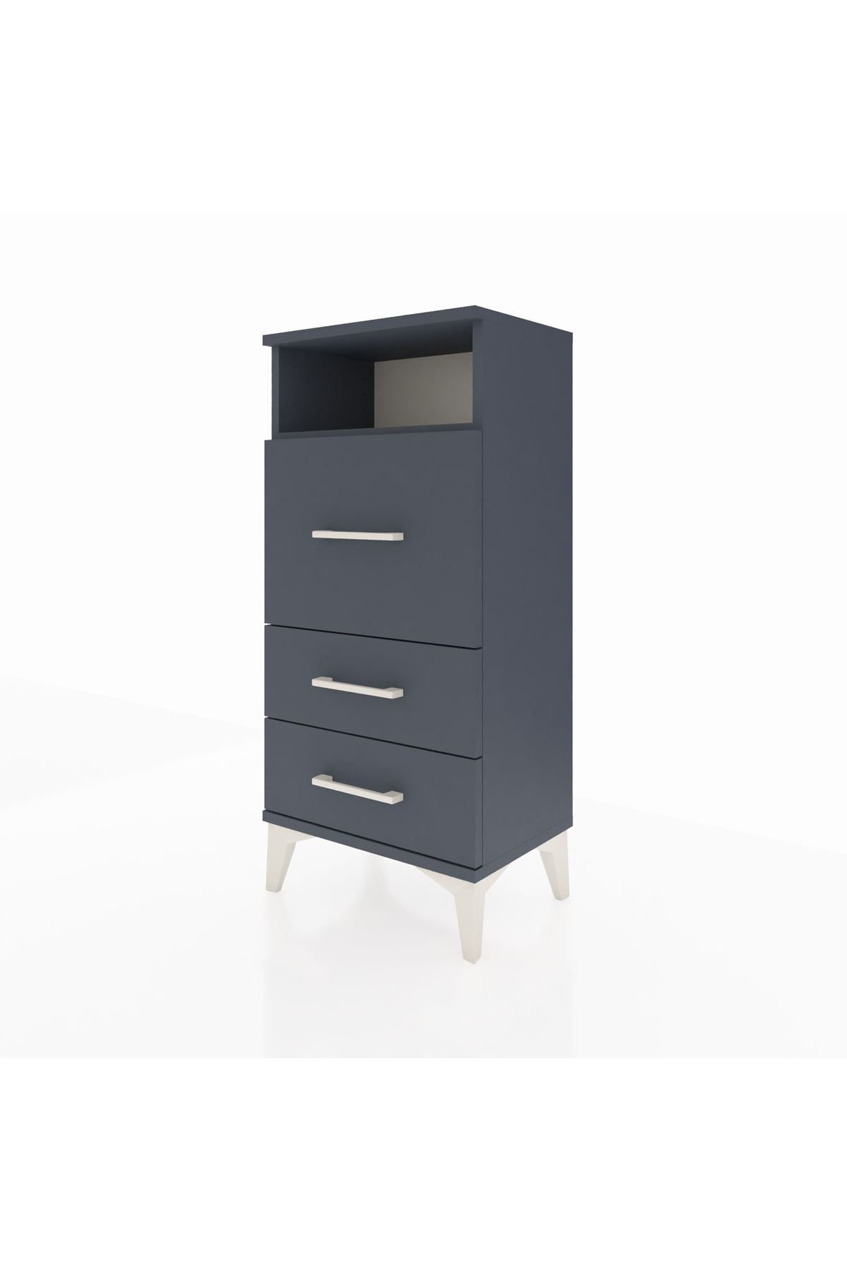 Arges Komodin Tek Raflı 3 Çekmeceli 44x30x96 - S09M016V5A