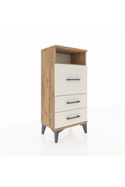 Arges Komodin Tek Raflı 3 Çekmeceli 44x30x96 - S09M016V7A