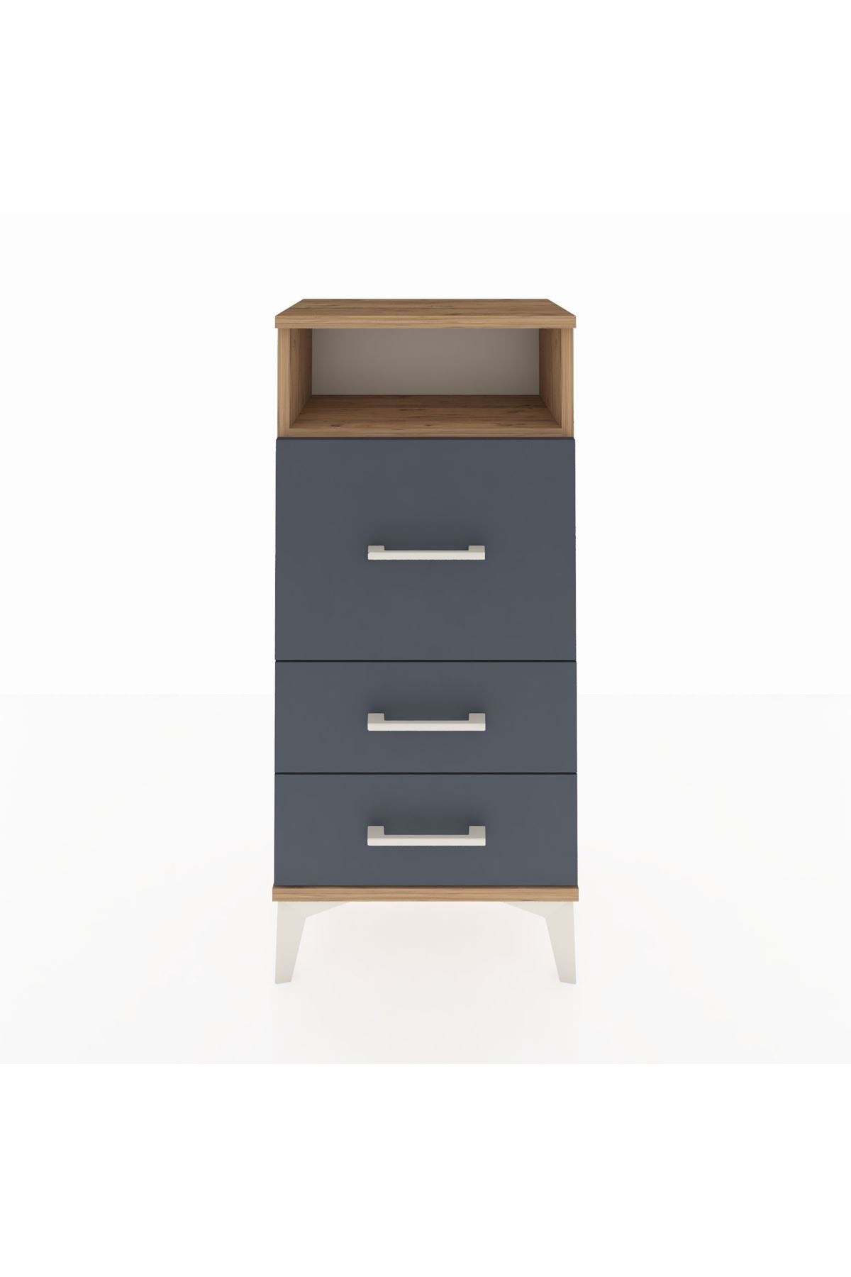 Arges Komodin Tek Raflı 3 Çekmeceli 44x30x96 - S09M016V8A