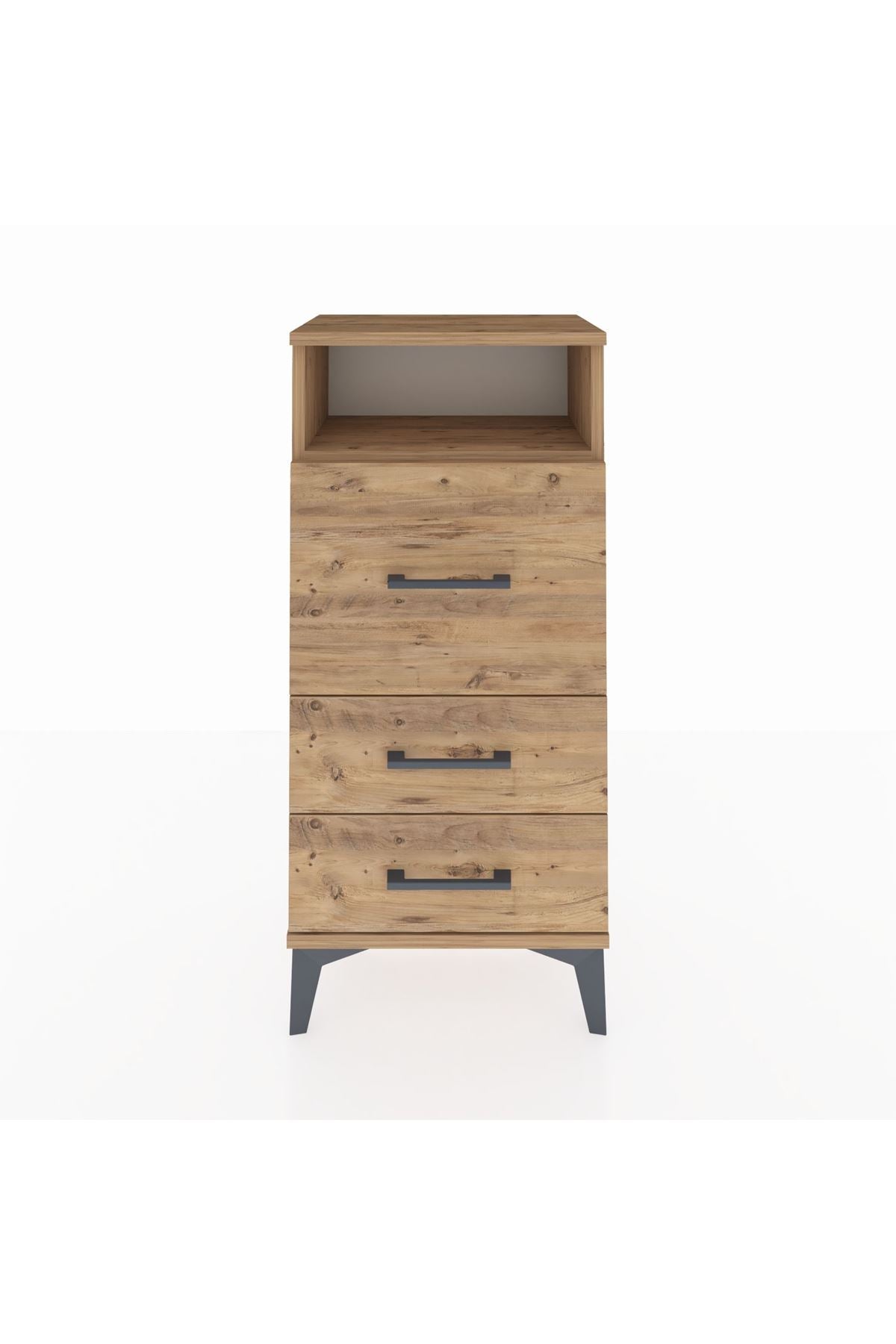 Arges Komodin Tek Raflı 3 Çekmeceli 44x30x96 - S09M016V9A