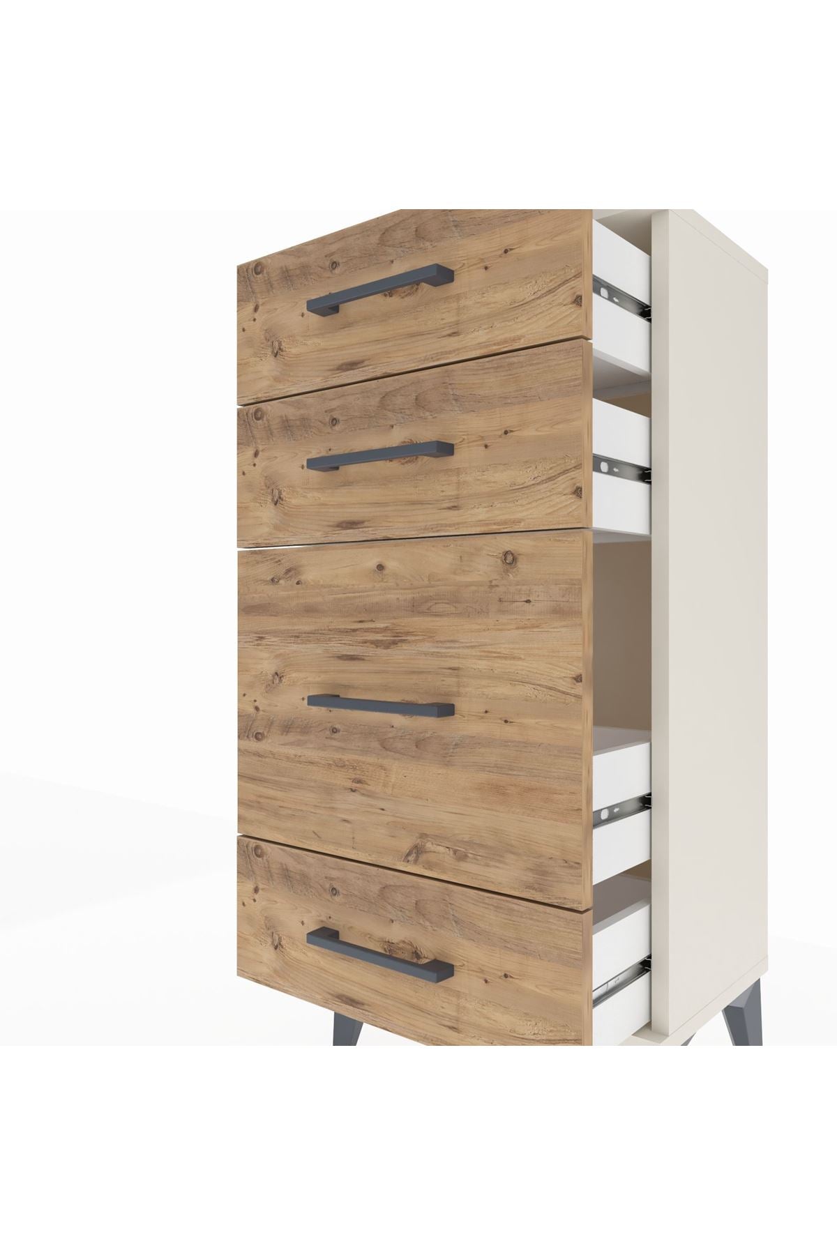 Arges Komodin 4 Çekmeceli 44x30x96 - S09M017V3A