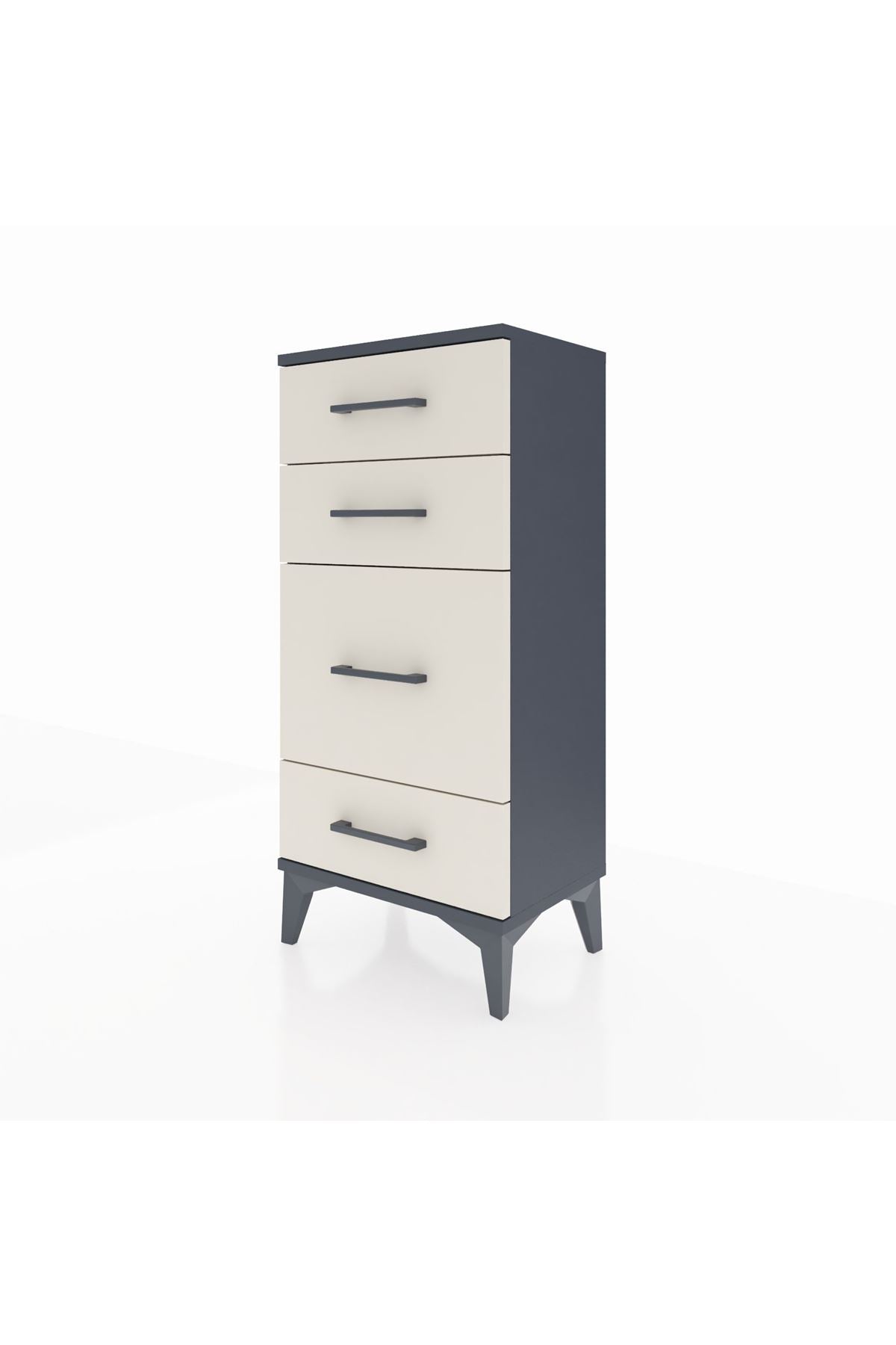 Arges Komodin 4 Çekmeceli 44x30x96 - S09M017V4A
