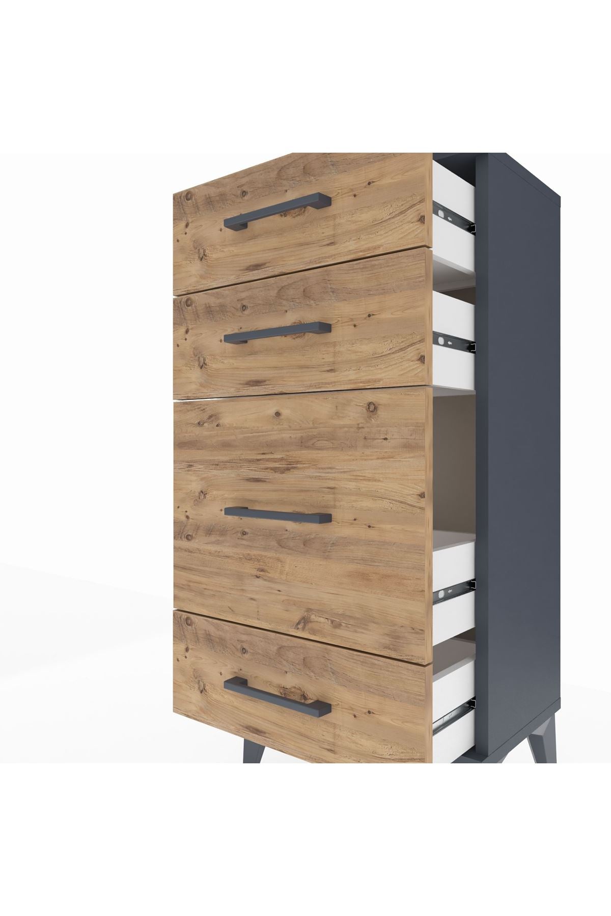Arges Komodin 4 Çekmeceli 44x30x96 - S09M017V6A
