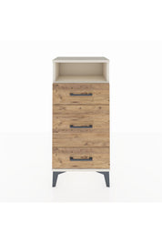 Arges Komodin Tek Raflı 3 Çekmeceli 44x30x96 - S09M018V3A