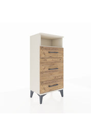 Arges Komodin Tek Raflı 3 Çekmeceli 44x30x96 - S09M018V3A