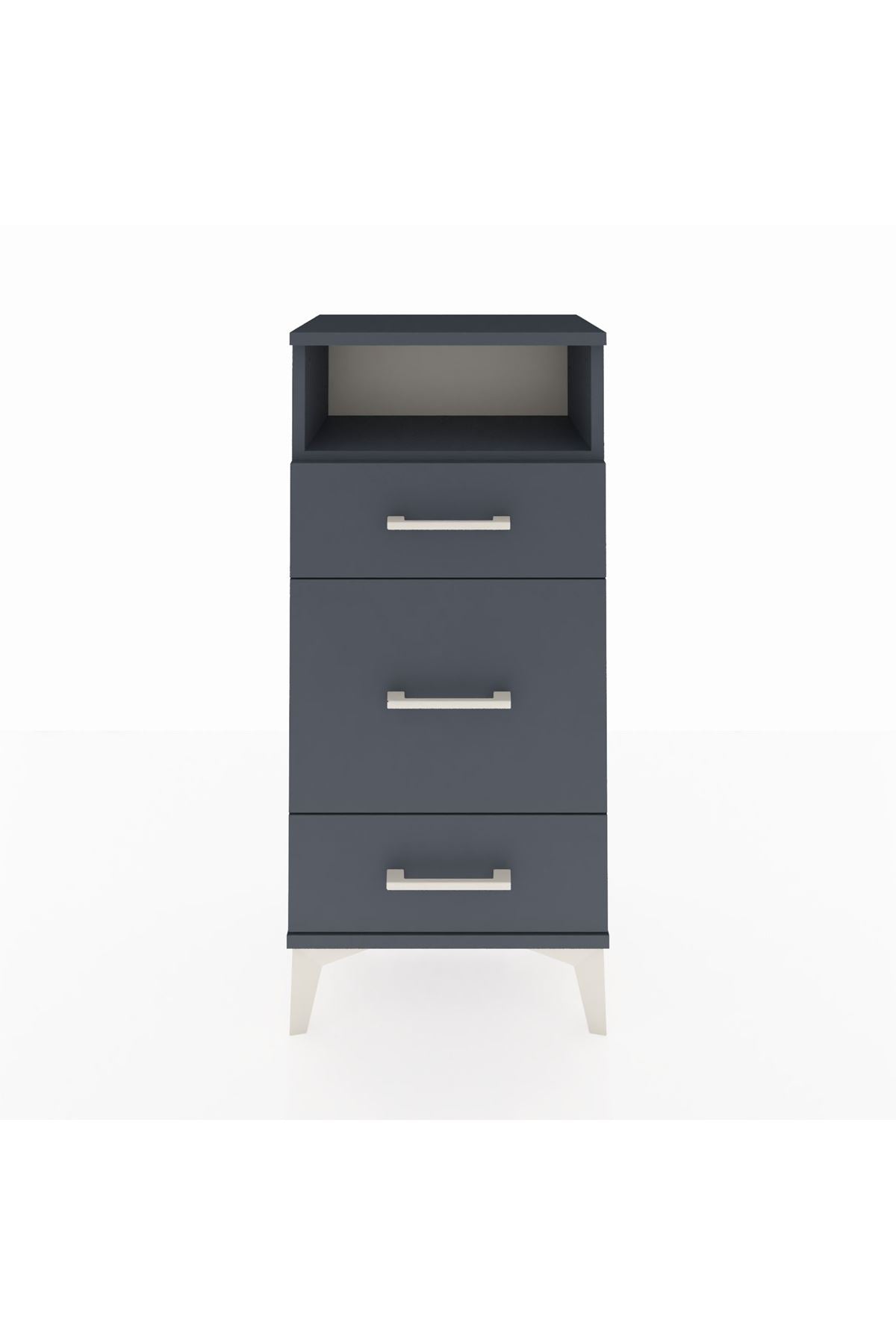 Arges Komodin Tek Raflı 3 Çekmeceli 44x30x96 - S09M018V5A