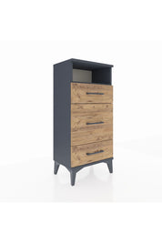 Arges Komodin Tek Raflı 3 Çekmeceli 44x30x96 - S09M018V6A