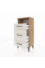 Arges Komodin Tek Raflı 3 Çekmeceli 44x30x96 - S09M018V7A