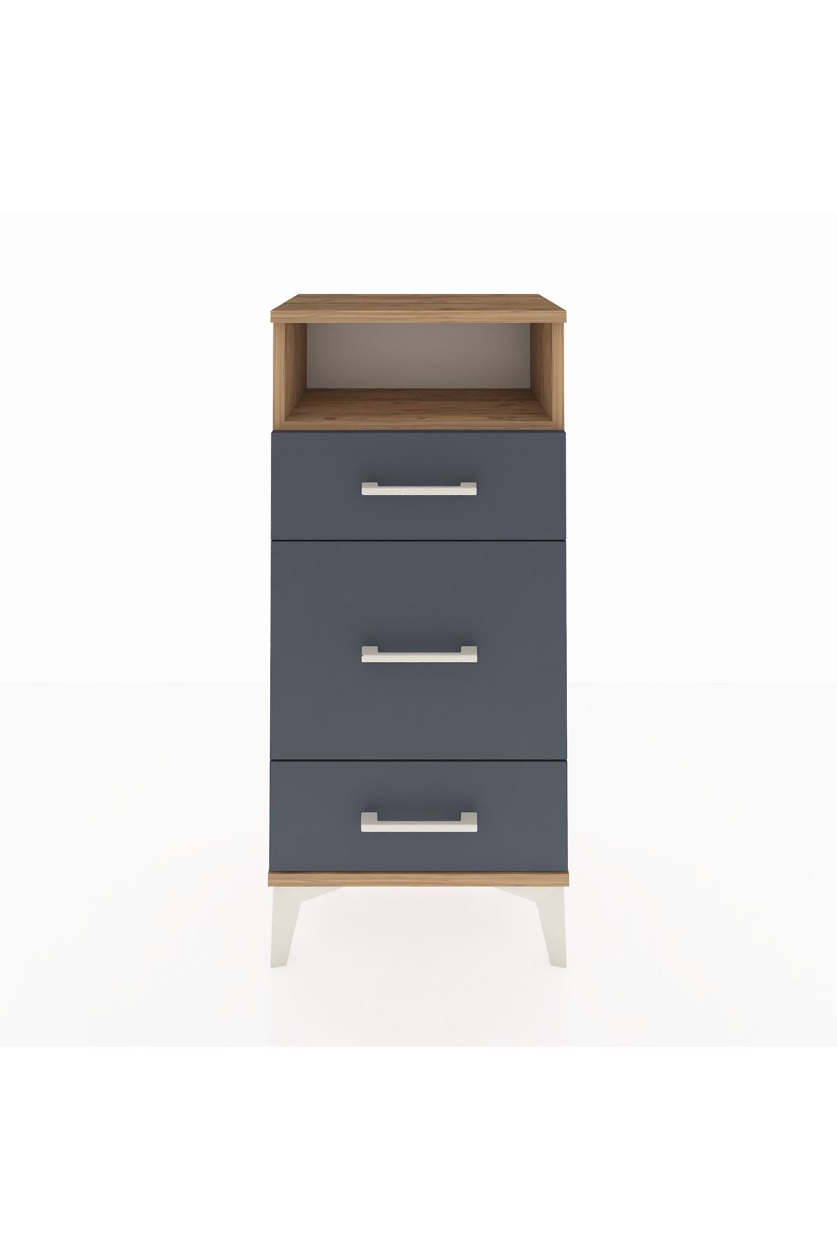 Arges Komodin Tek Raflı 3 Çekmeceli 44x30x96 - S09M018V8A
