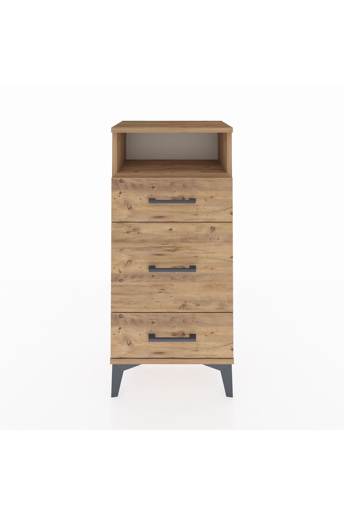 Arges Komodin Tek Raflı 3 Çekmeceli 44x30x96 - S09M018V9A