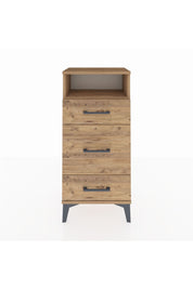 Arges Komodin Tek Raflı 3 Çekmeceli 44x30x96 - S09M018V9A