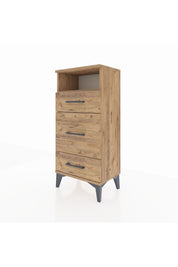 Arges Komodin Tek Raflı 3 Çekmeceli 44x30x96 - S09M018V9A