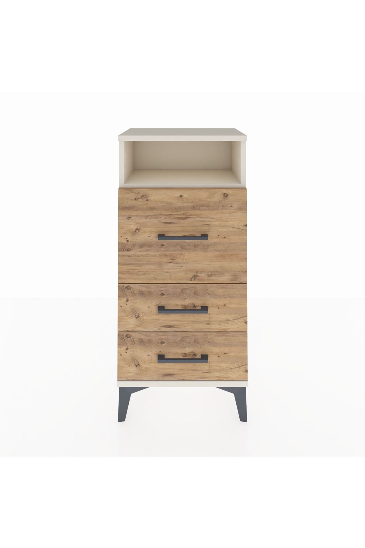 Arges Komodin Tek Raflı 3 Çekmeceli 44x30x96 - S09M019V3A