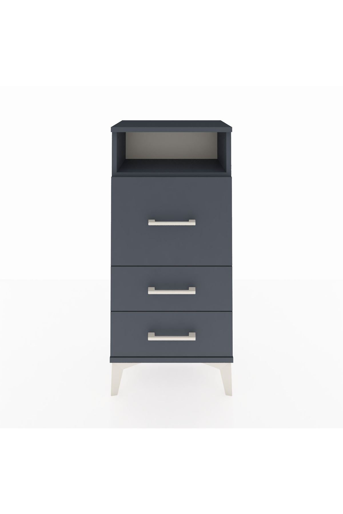 Arges Komodin Tek Raflı 3 Çekmeceli 44x30x96 - S09M019V5A