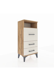 Arges Komodin Tek Raflı 3 Çekmeceli 44x30x96 - S09M019V7A