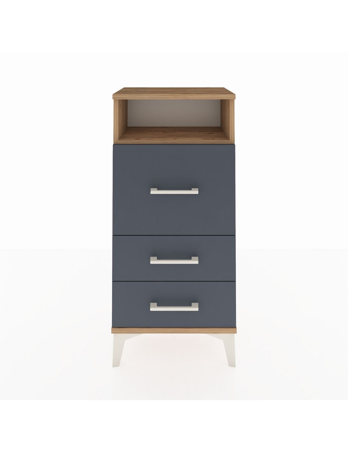 Arges Komodin Tek Raflı 3 Çekmeceli 44x30x96 - S09M019V8A